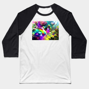 Color Globs | Prismatic Kelp Baseball T-Shirt